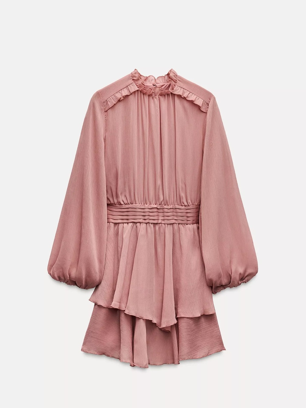 Zara High Neck Mini Dress